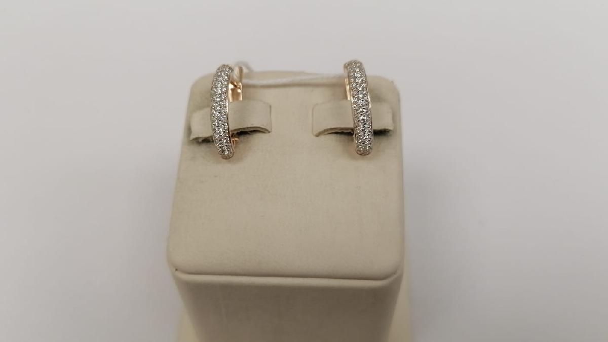 СКМИ585 СЕРЬГИ С КАМНЯМИ (Au 585)