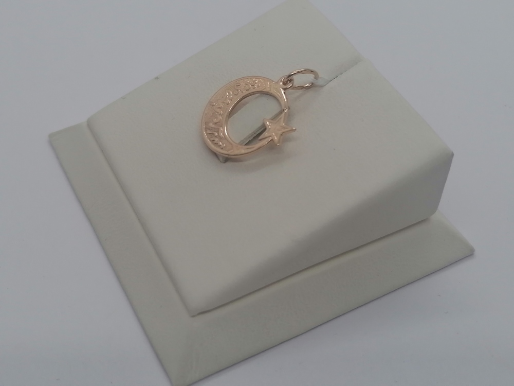 ПОДВЕСКА ПОЛУМЕСЯЦ БЕЗ КАМНЯ (Au 585)