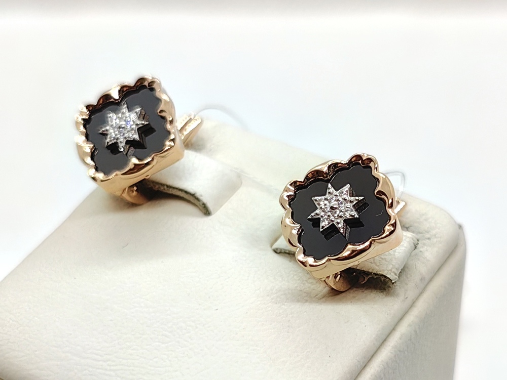 СЕРЬГИ С КАМНЯМИ (Au 585)