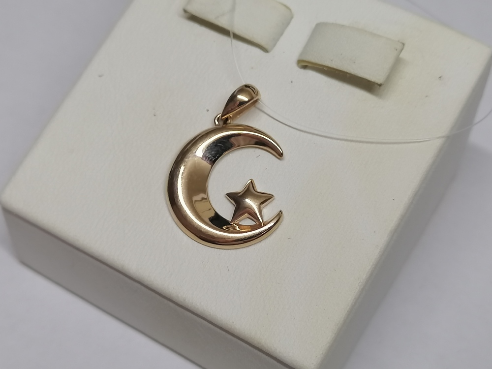 ПОДВЕСКА ПОЛУМЕСЯЦ без камня (Au 585)