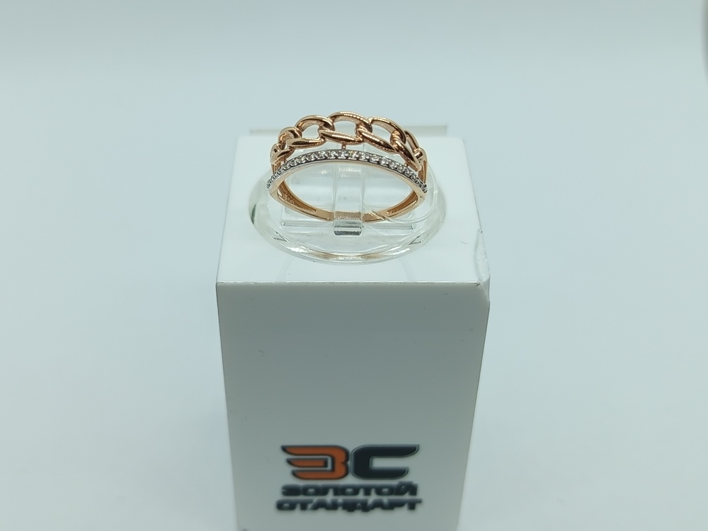 КОЛЬЦО С КАМНЯМИ (Au 585)