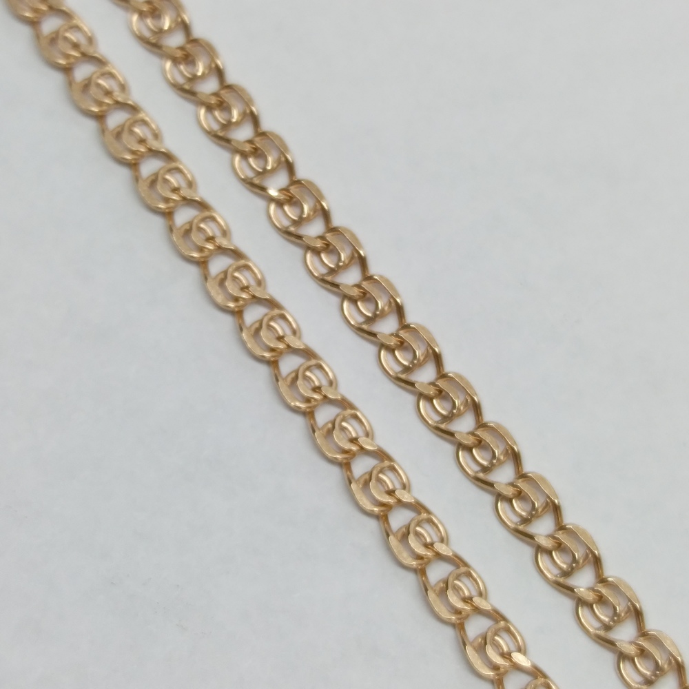 8060270П-60 ЦЕПЬ ПУСТОТЕЛАЯ Лав (Au 585)