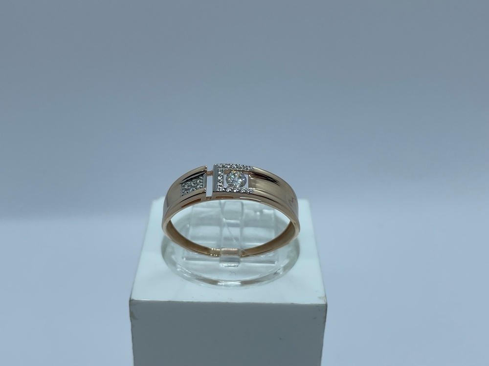 КОЛЬЦО С КАМНЯМИ (Au 585)