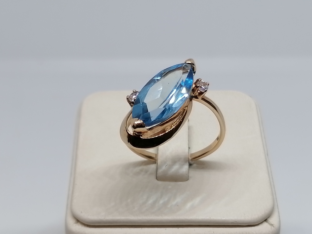 КОЛКМИ585 КОЛЬЦО С КАМНЯМИ (Au 585)