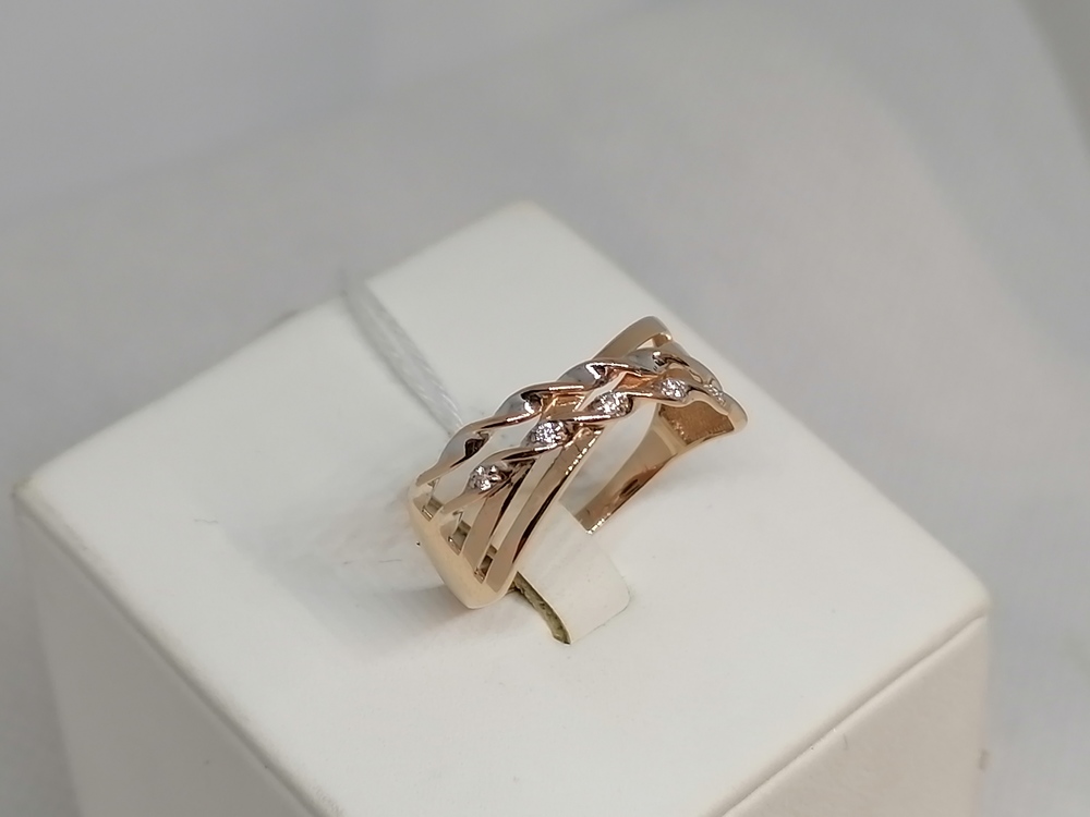 КОЛКМИ585 КОЛЬЦО С КАМНЯМИ (Au 585)