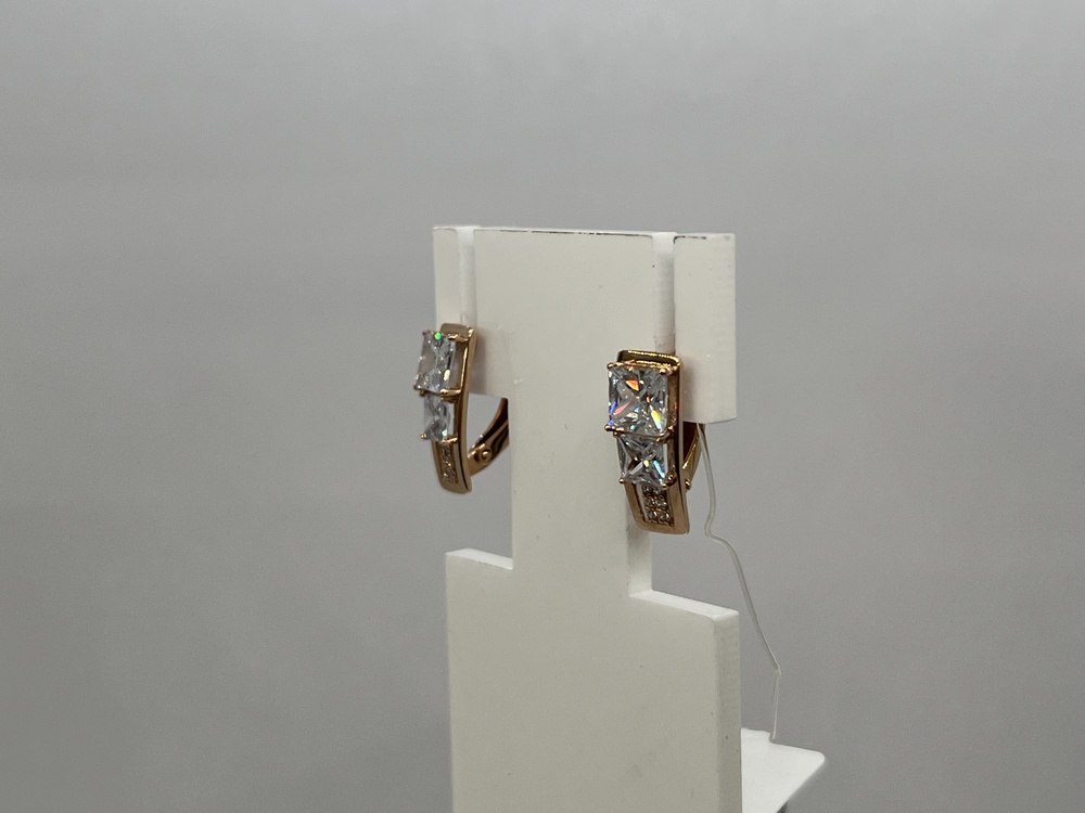 СЕРЬГИ С КАМНЯМИ (Au 585)