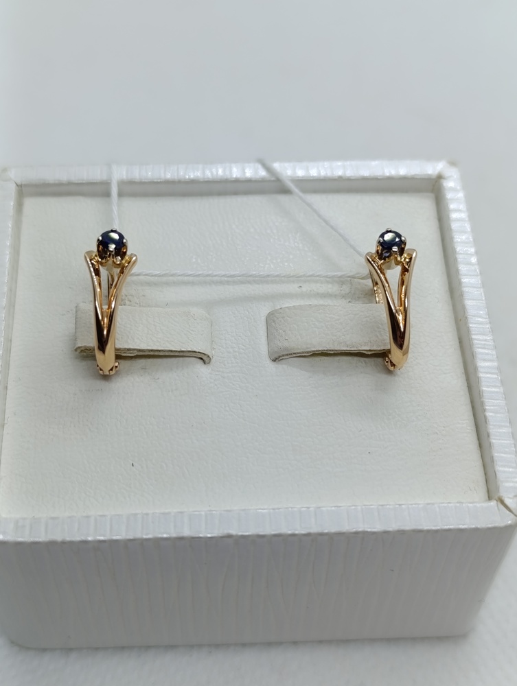 СЕРЬГИ С КАМНЕМ (Au 585)