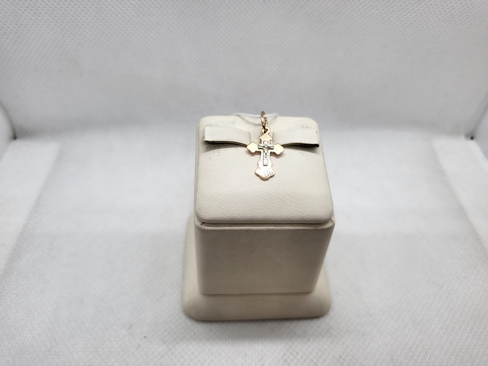 ПОДКБК585 ПОДВЕСКА КРЕСТ БЕЗ КАМНЯ (Au 585)