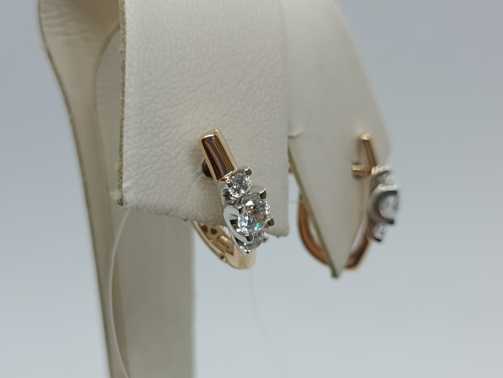 СЕРЬГИ С КАМНЯМИ (Au 585)