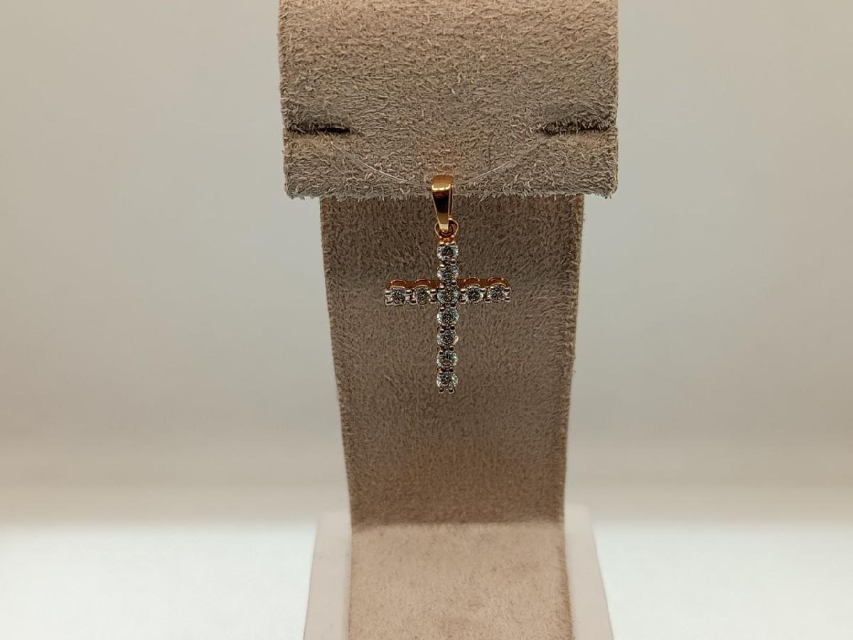 ПОДВЕСКА КРЕСТ Бриллиант (Au 585)