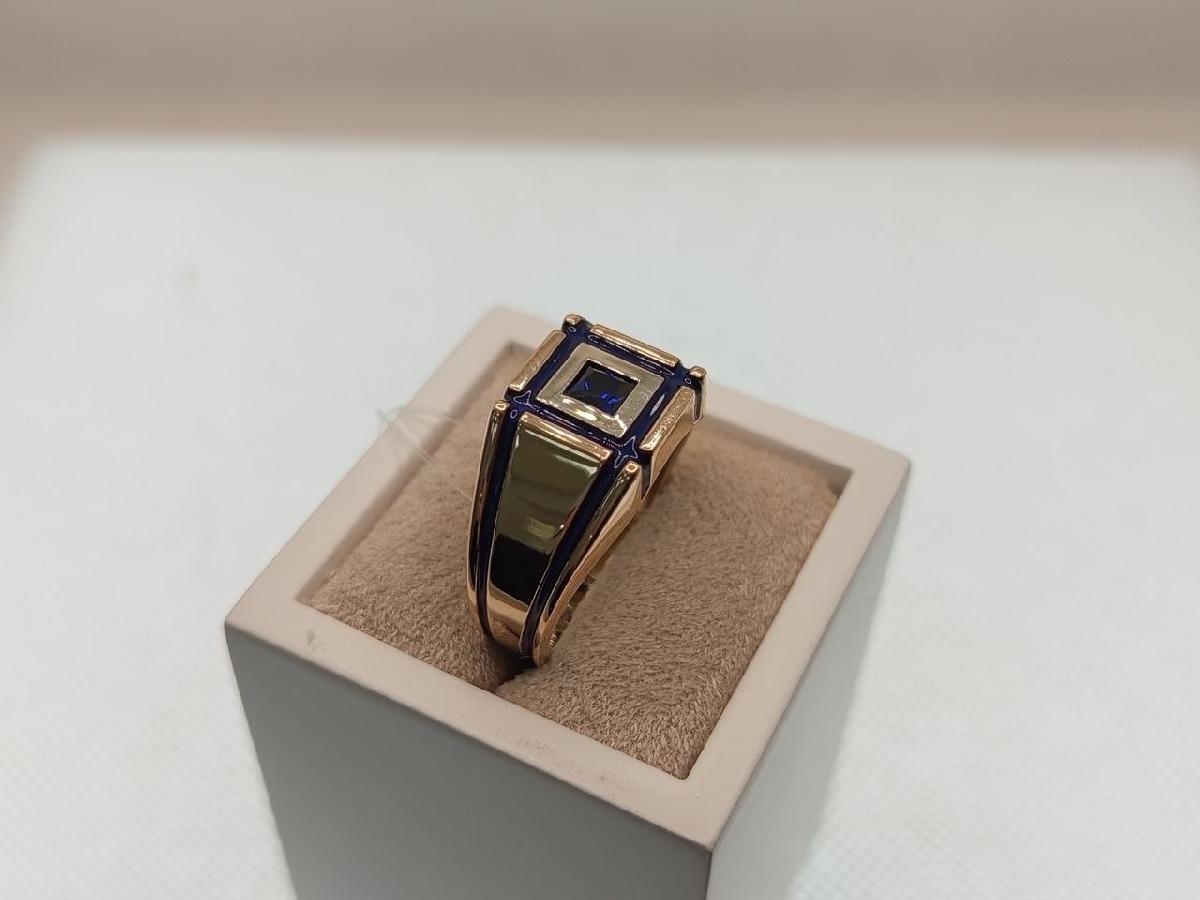 КОЛЬЦО ПЕЧАТКА сапфир г.т. (Au 585) КОЛЬЦО ПЕЧАТКА сапфир г.т. (Au 585)