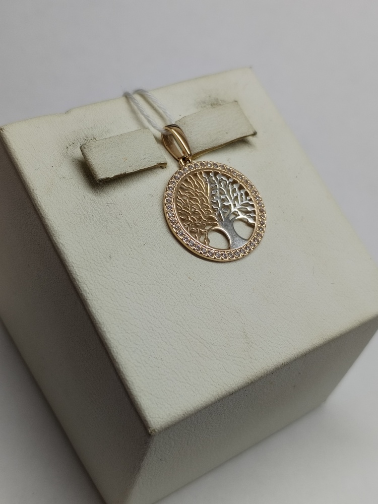 ПОДКМИ585 ПОДВЕСКА С КАМНЯМИ (Au 585)