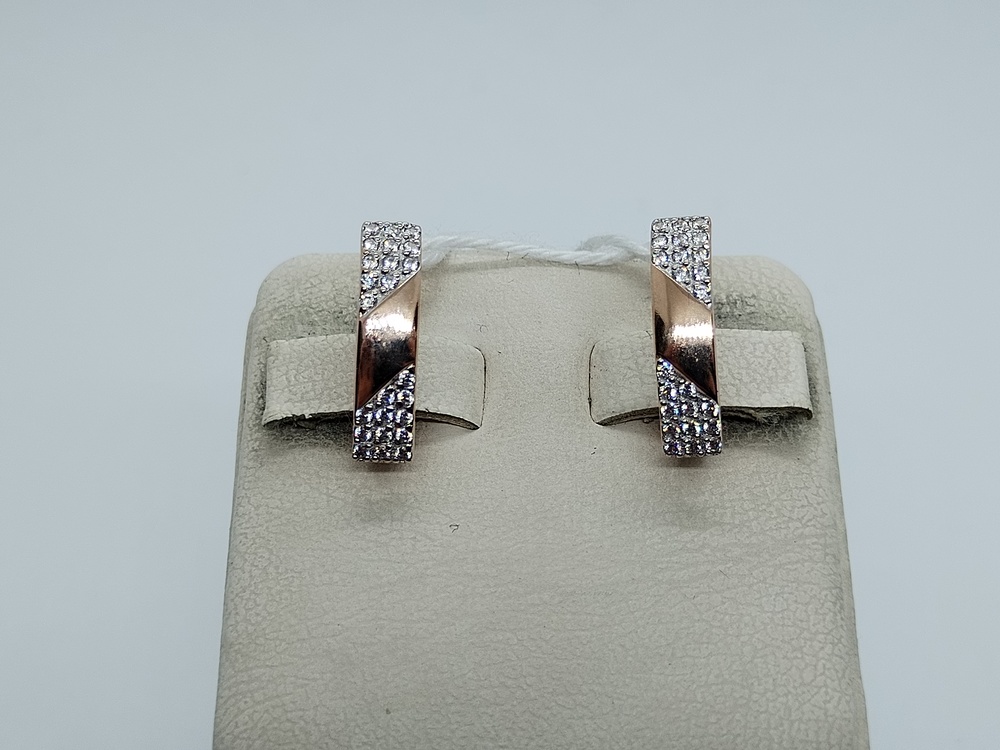 СКМИ585 СЕРЬГИ С КАМНЯМИ (Au 585)