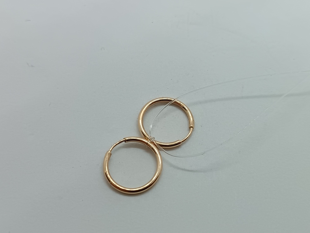 СЕРЬГИ КОНГО без камня (Au 585)