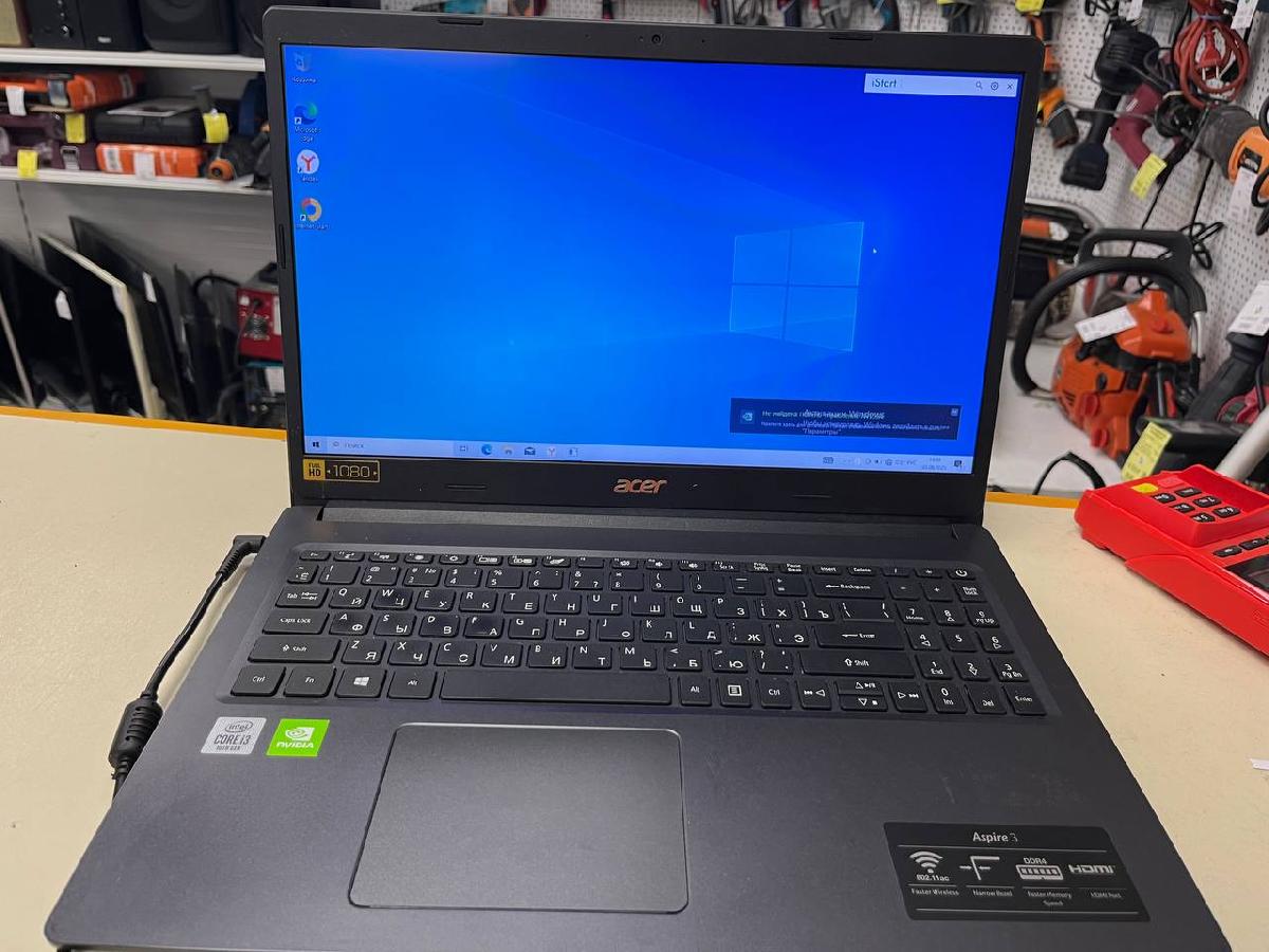 Ноутбук Acer A315-57; Core i3-1005G1, GeForce MX330, 4 Гб, 240 Гб, Нет