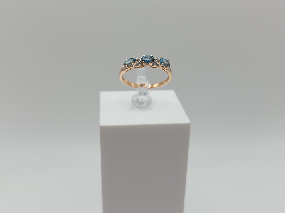 КОЛКМИ585 КОЛЬЦО С КАМНЯМИ (Au 585)