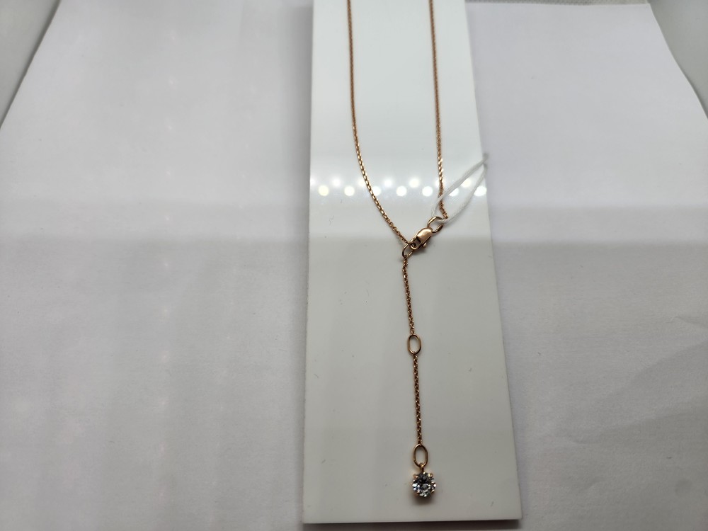 КОЛЬЕ С КАМНЕМ Au 585
