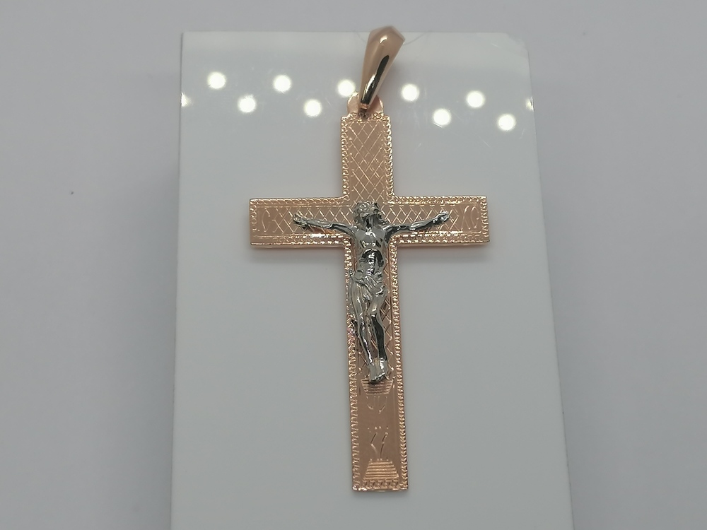 ПОДВЕСКА КРЕСТ без камня (Au 585)