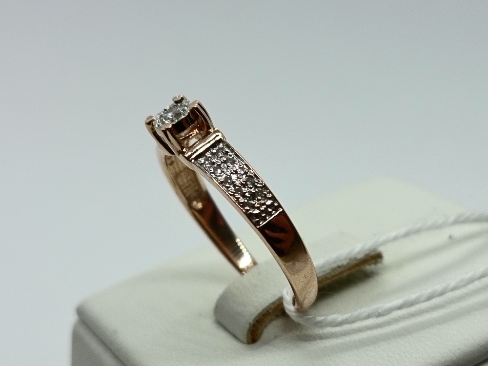 КОЛЬЦО БРИЛЛИАНТ Au 585