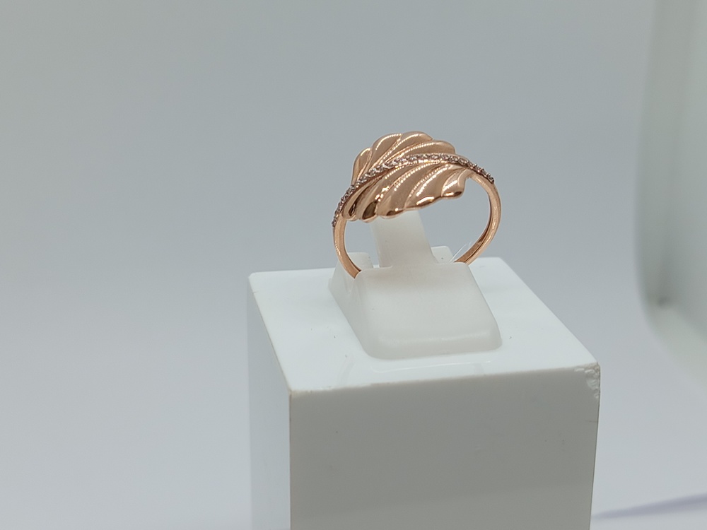 КОЛЬЦО С КАМНЯМИ (Au 585)