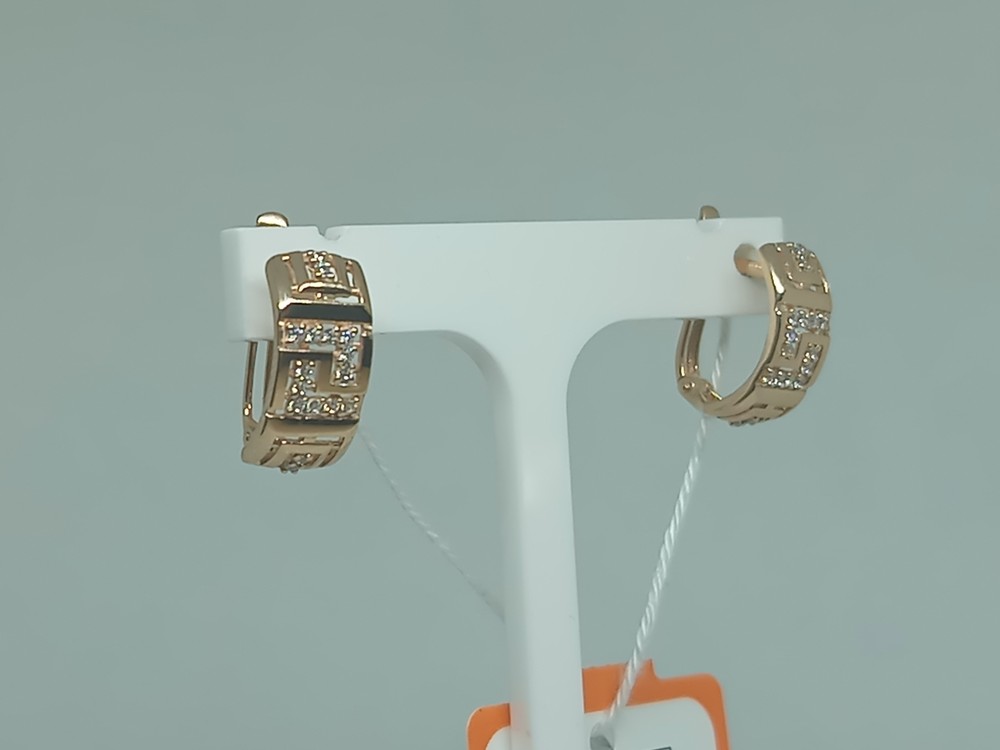 СКМИ585 СЕРЬГИ С КАМНЯМИ (Au 585)