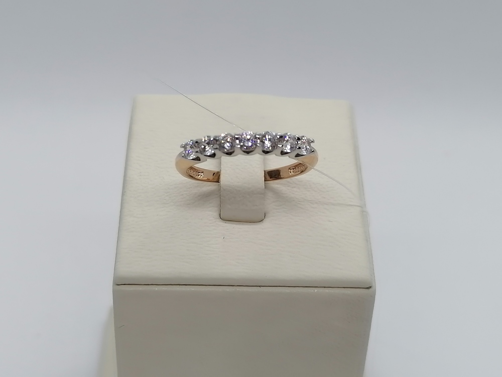 КОЛЬЦО С КАМНЯМИ (Au 585)