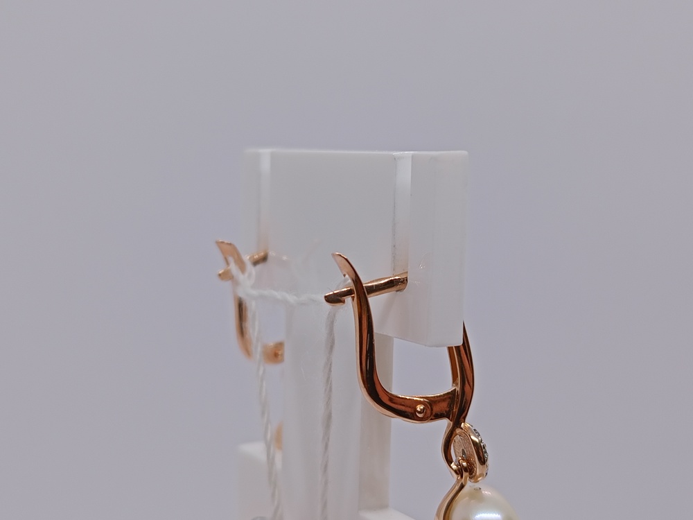 СКМИ585 СЕРЬГИ С КАМНЯМИ (Au 585)