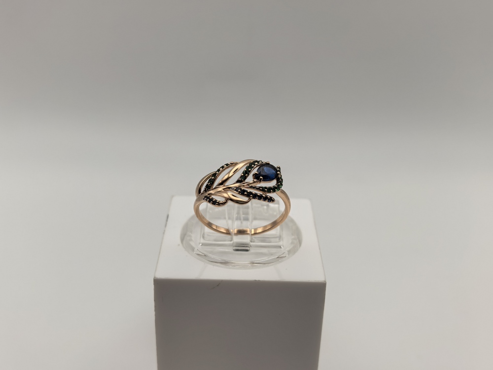 КОЛКМИ585 КОЛЬЦО С КАМНЯМИ (Au 585)