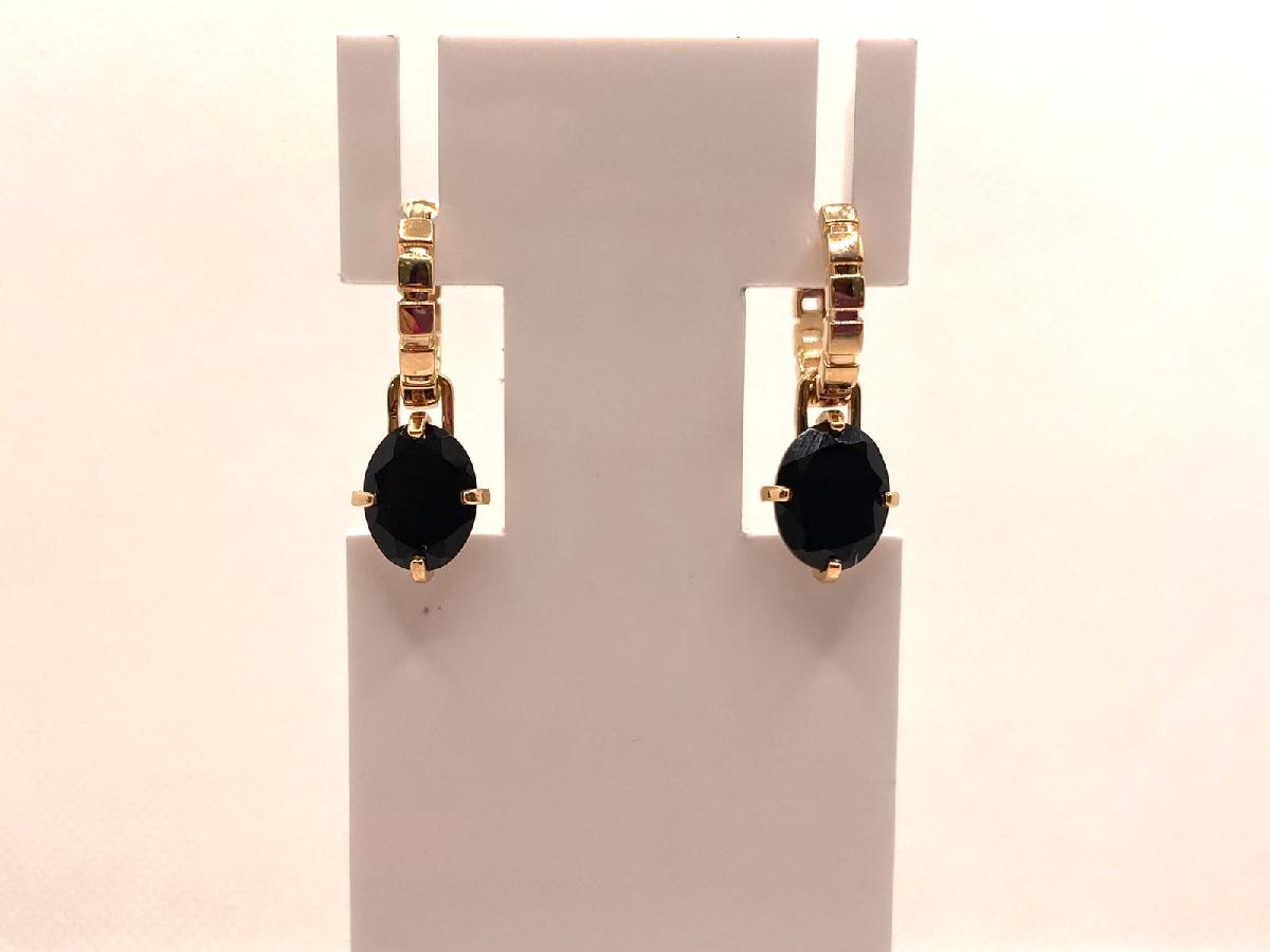 СЕРЬГИ С КАМНЕМ (Au 585)