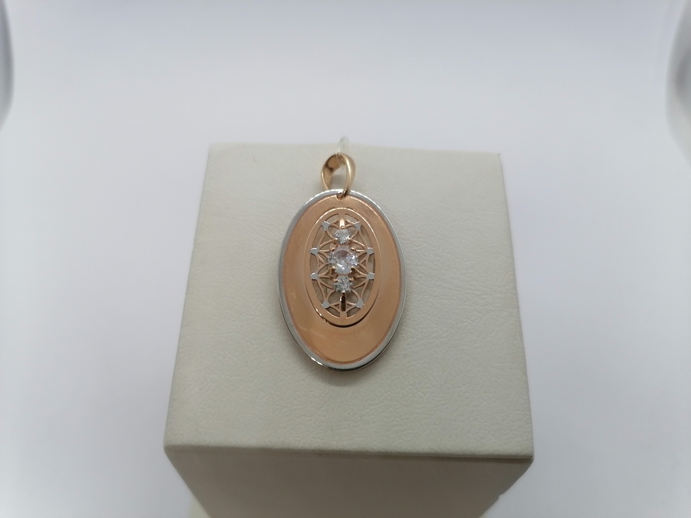 ПОДВЕСКА С КАМНЯМИ (Au 585)