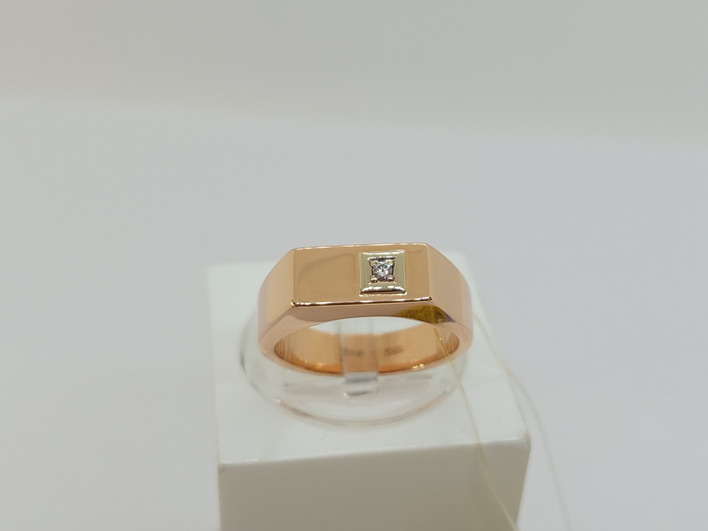 КОЛЬЦО ПЕЧАТКА с камнем (Au 585)