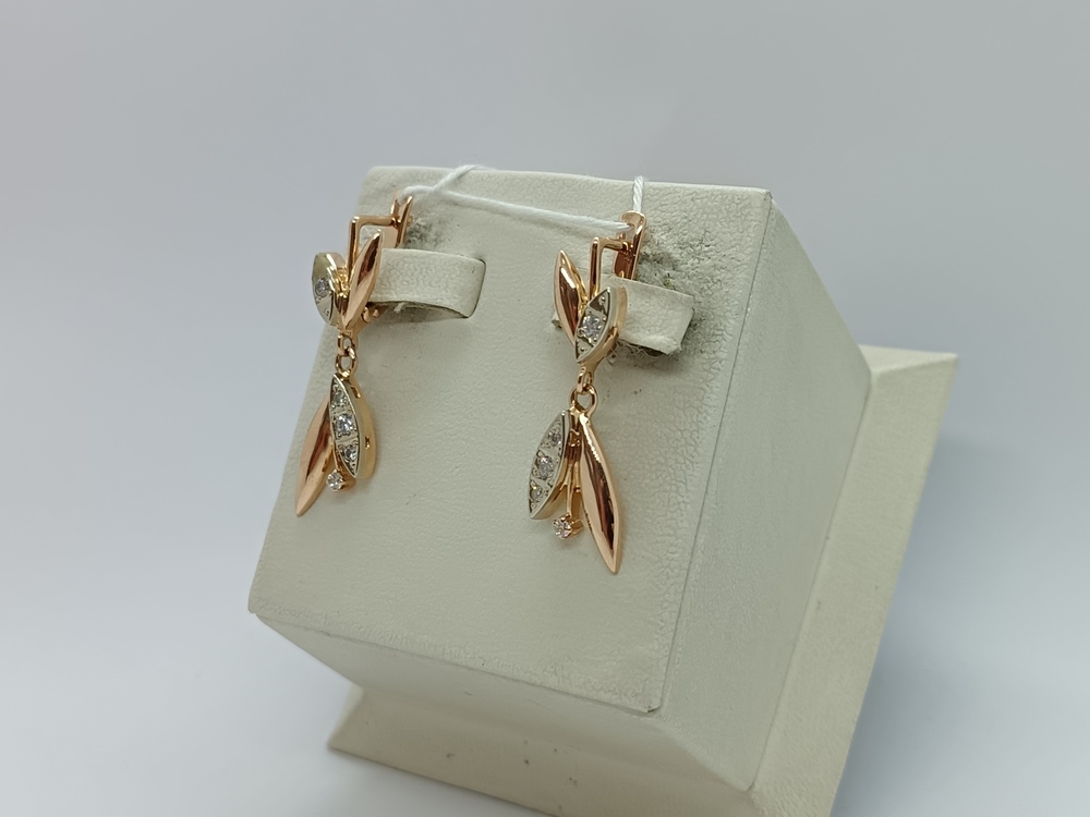 СЕРЬГИ С КАМНЯМИ (Au 585)