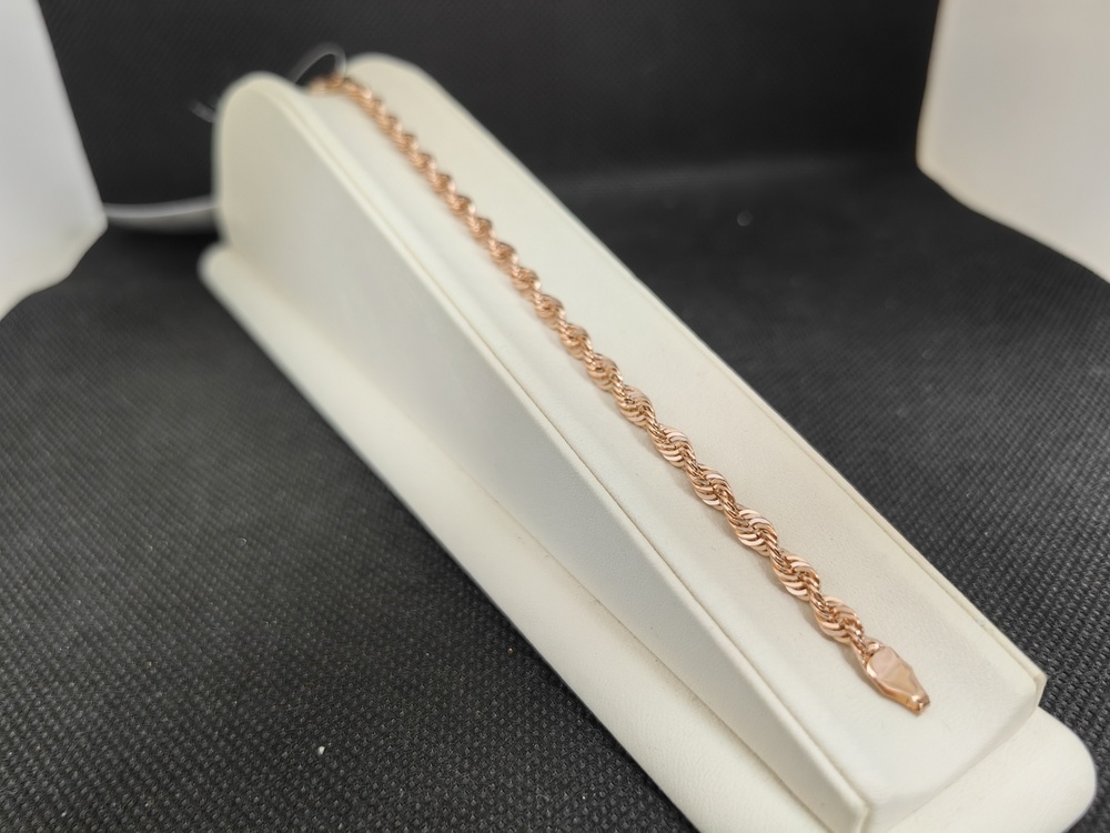 БРАСЛЕТ ПУСТОТЕЛЫЙ Веревка (Au 585)