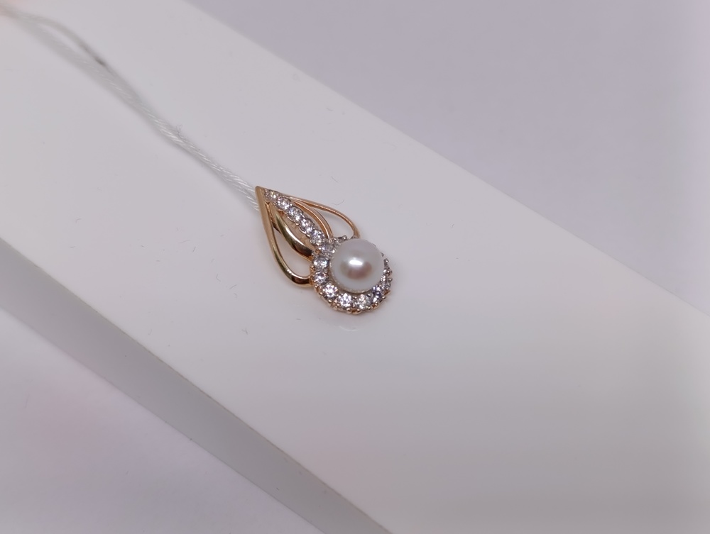 ПОДКМИ585 ПОДВЕСКА С КАМНЯМИ (Au 585)