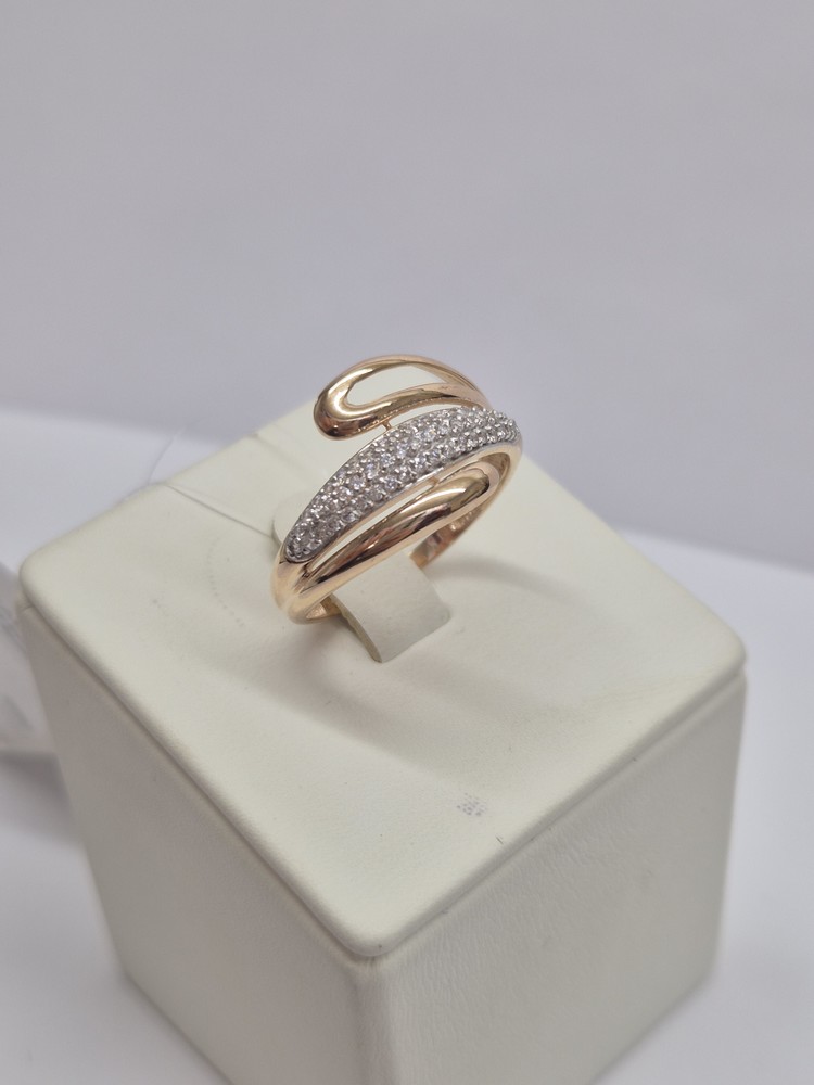 КОЛЬЦО С КАМНЯМИ (Au 585)