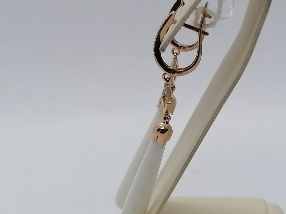 СКМИ585 СЕРЬГИ С КАМНЯМИ (Au 585)