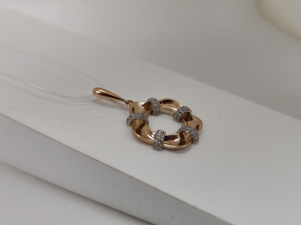 П5250 ПОДВЕСКА С КАМНЯМИ (Au 585)