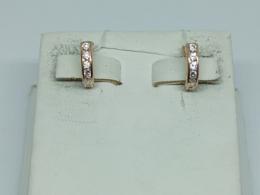 СКМИ585 СЕРЬГИ С КАМНЯМИ (Au 585)