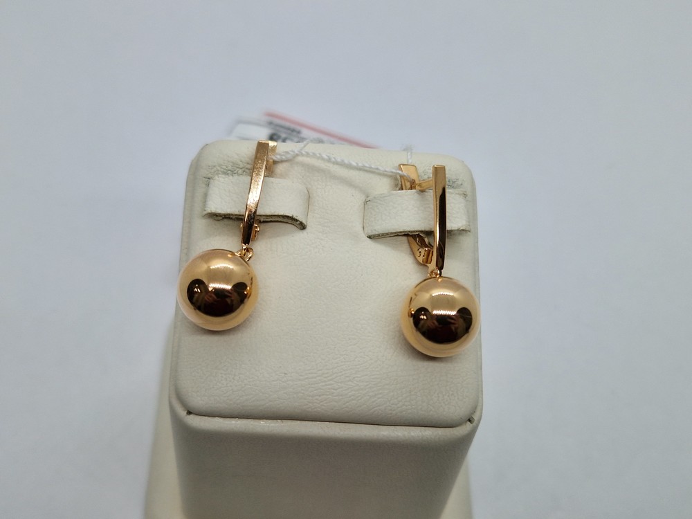 СЕРЬГИ БЕЗ КАМНЯ (Au 585)