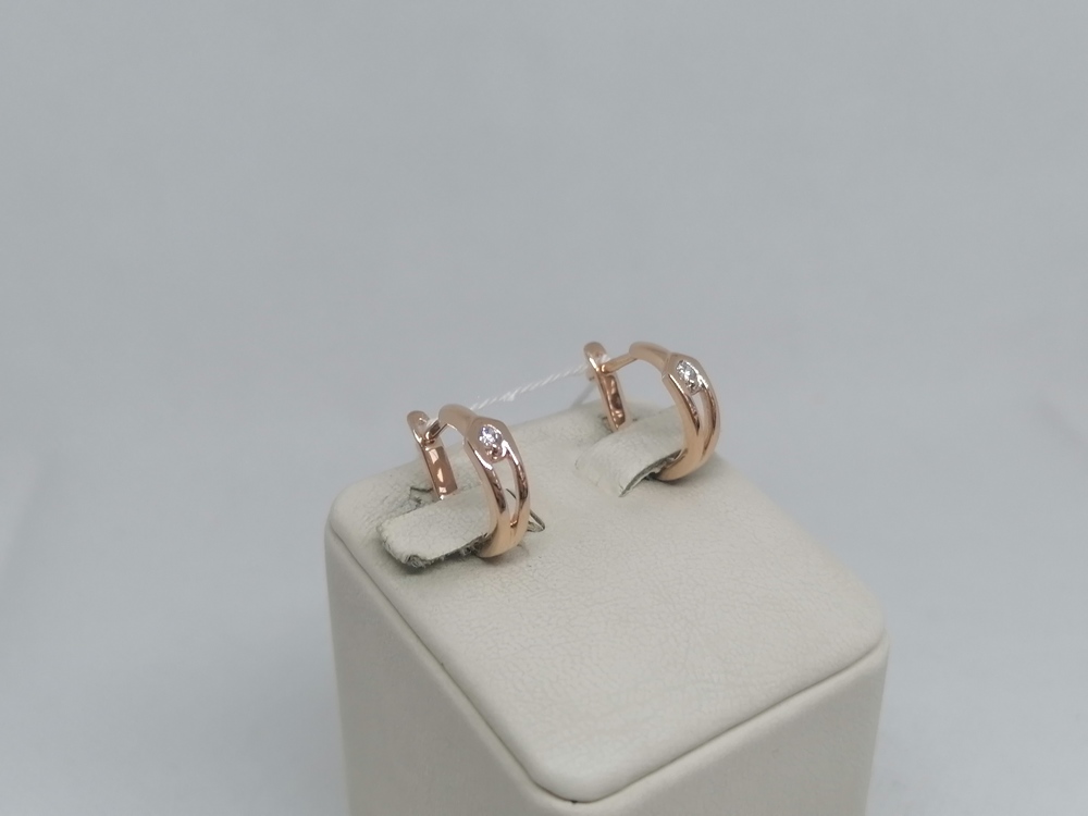 СЕРЬГИ С КАМНЕМ (Au 585)