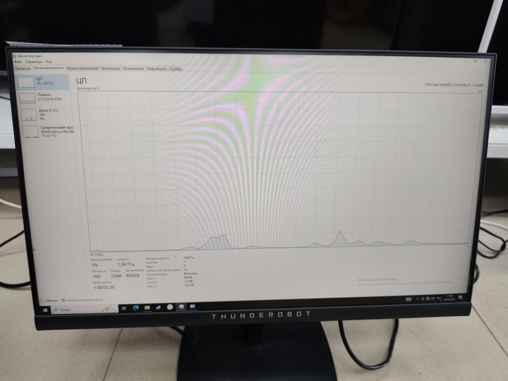 Системный блок IRU; Core I5-12400F, Geforce RTX 4060, 16 Гб, 500 Гб, Нет