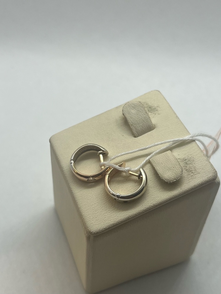 СКМ585 СЕРЬГИ С КАМНЕМ (Au 585)