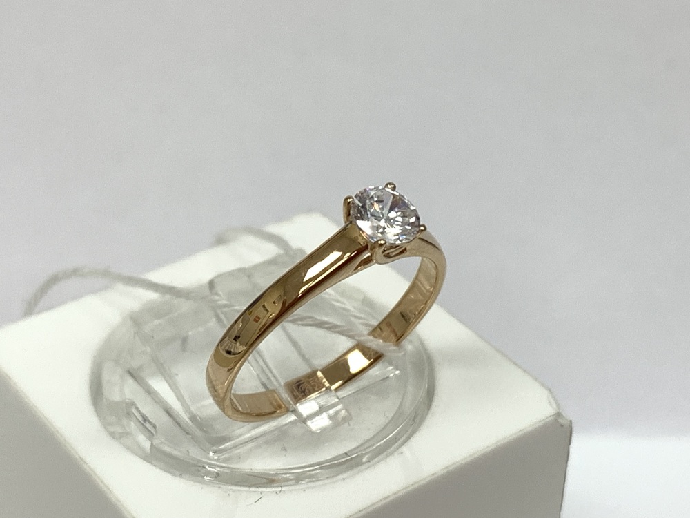 КОЛКМ585 КОЛЬЦО С КАМНЕМ (Au 585)