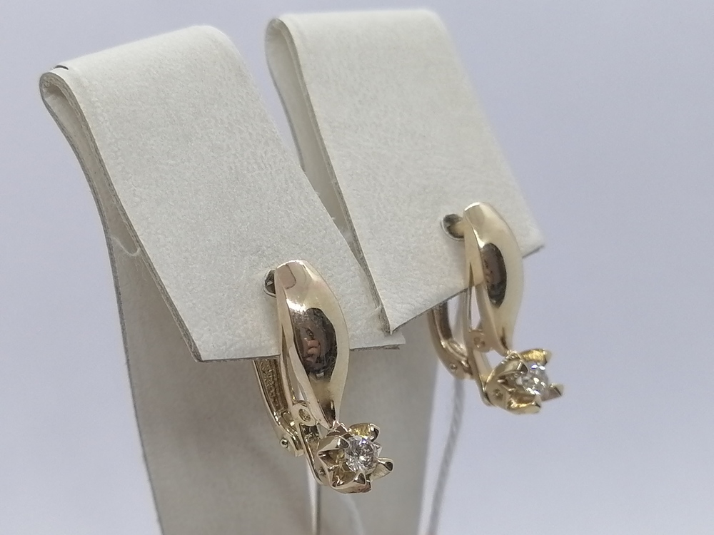 СЕРЬГИ БРИЛЛИАНТ (Au 585)