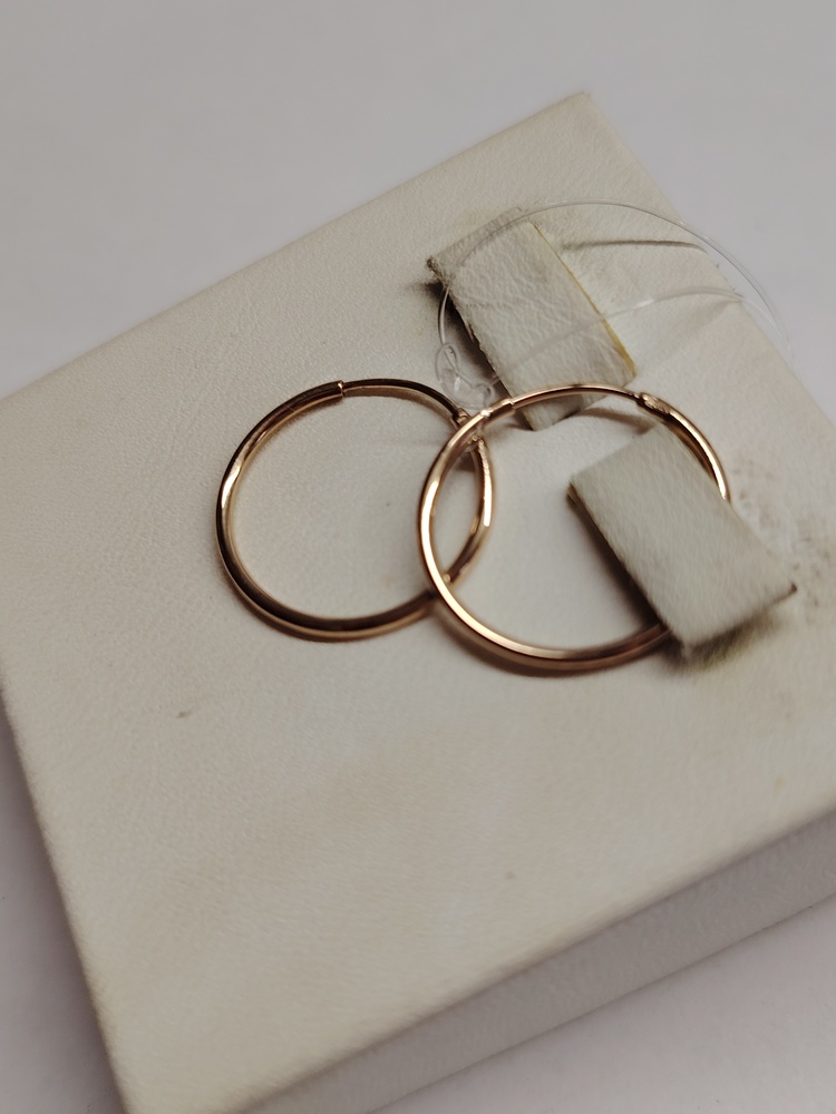 СЕРЬГИ КОНГО без камня (Au 585)