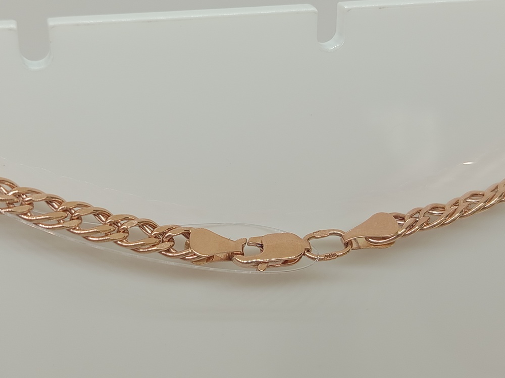 ЦЕПЬ ПУСТОТЕЛАЯ Ромб двойной (Au 585)