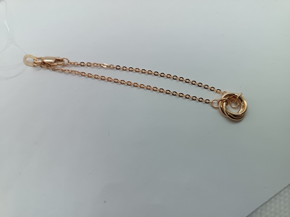 БРАСЛЕТ ПУСТОТЕЛЫЙ Якорное (Au 585)