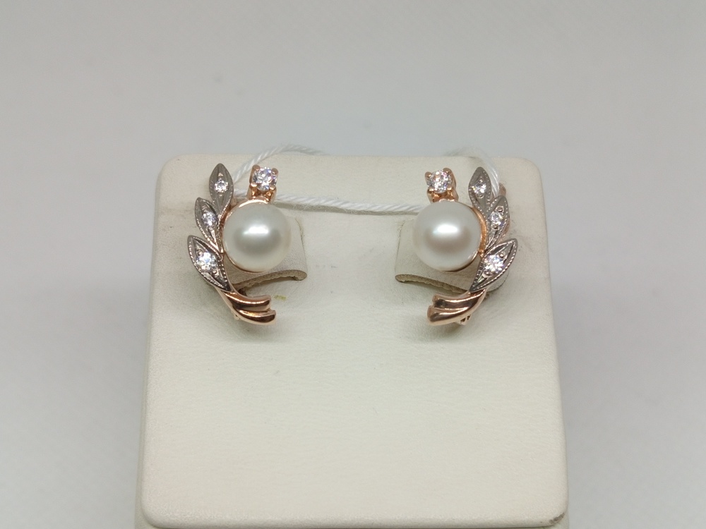 СКМИ585 СЕРЬГИ С КАМНЯМИ (Au 585)