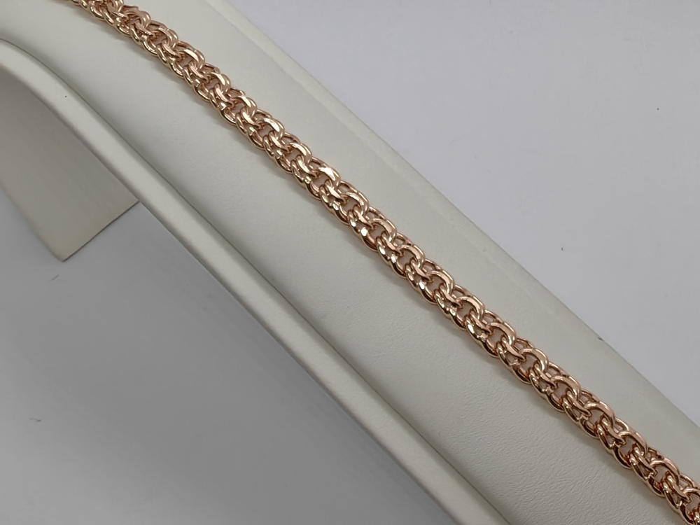 БРАСЛЕТ ПУСТОТЕЛЫЙ Бисмарк (Au 585)