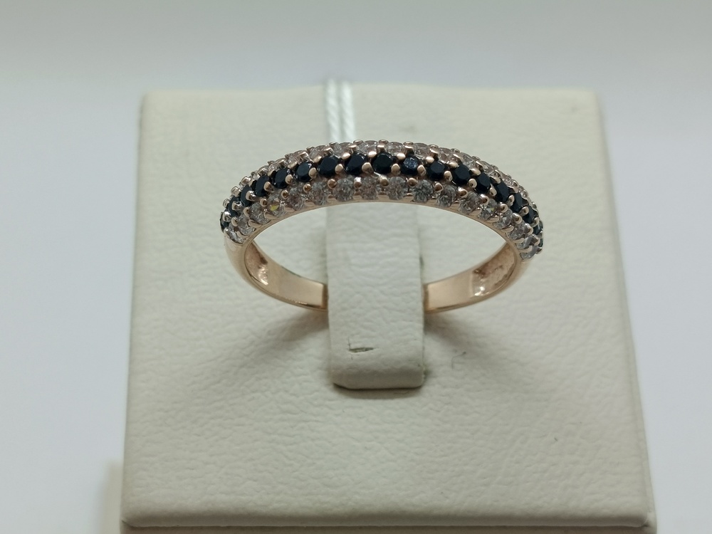 КОЛЬЦО С КАМНЯМИ (Au 585)